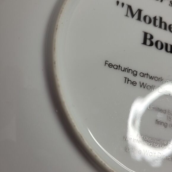 VINTAGE 90s Disney‎ Mother's Day 1993 bouquet Grolier limited collectible plate - Picture 6 of 9